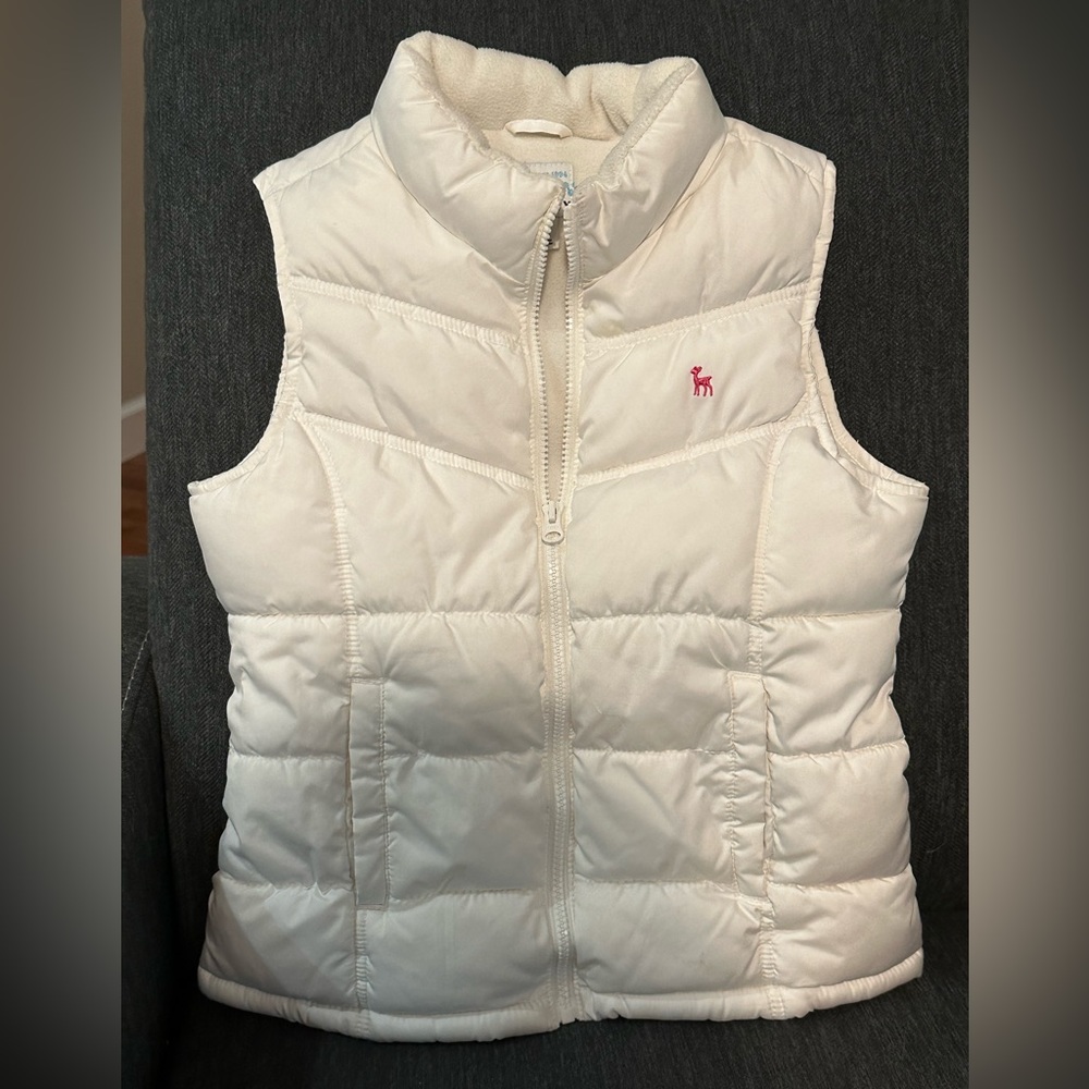 Old Navy, Off-White, Puffer Jacket, girls size M (8-10)